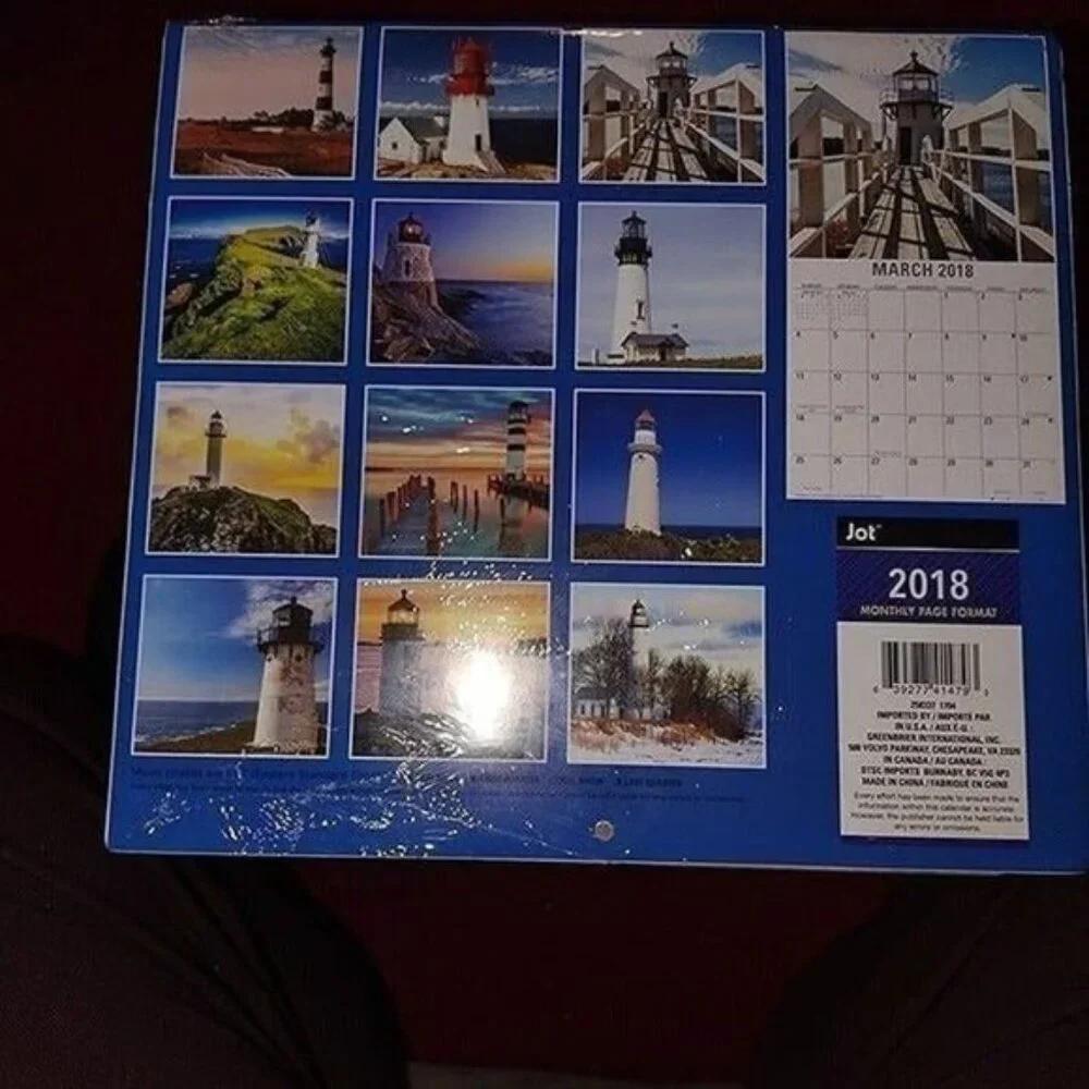 2018 LIGHTHOUSES CALENDARS-2 PACK/NEW/SEALED/VINTAGE-2018-NEW